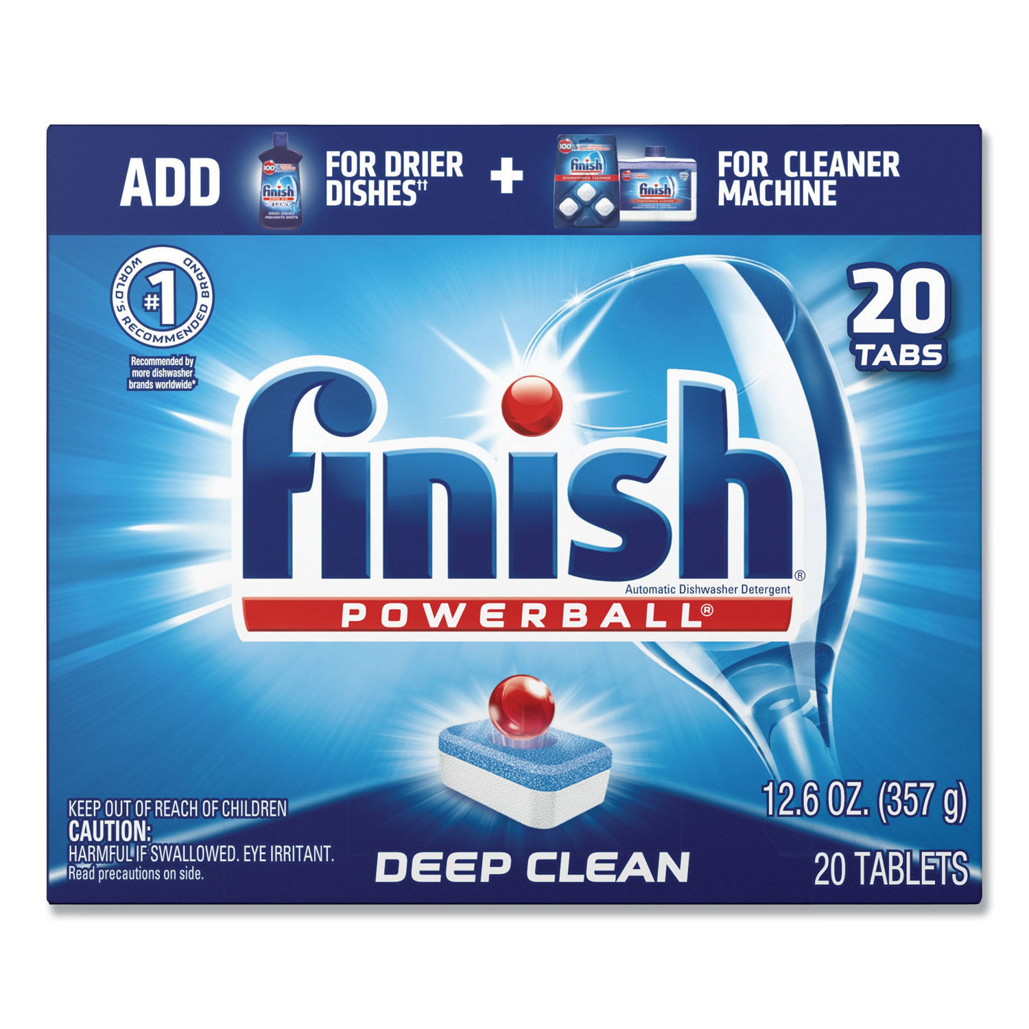 Powerball Dishwasher Tabs by FINISH® RAC77050