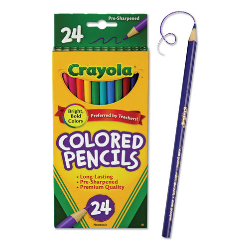 Crayola Color Pencils Assorted Colors Box Of 50 Color Pencils - Office Depot