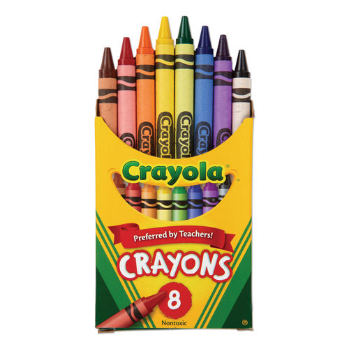 Promotional 8-Piece Crayon Set Printed with Your Logo In One Color - 500  QTY