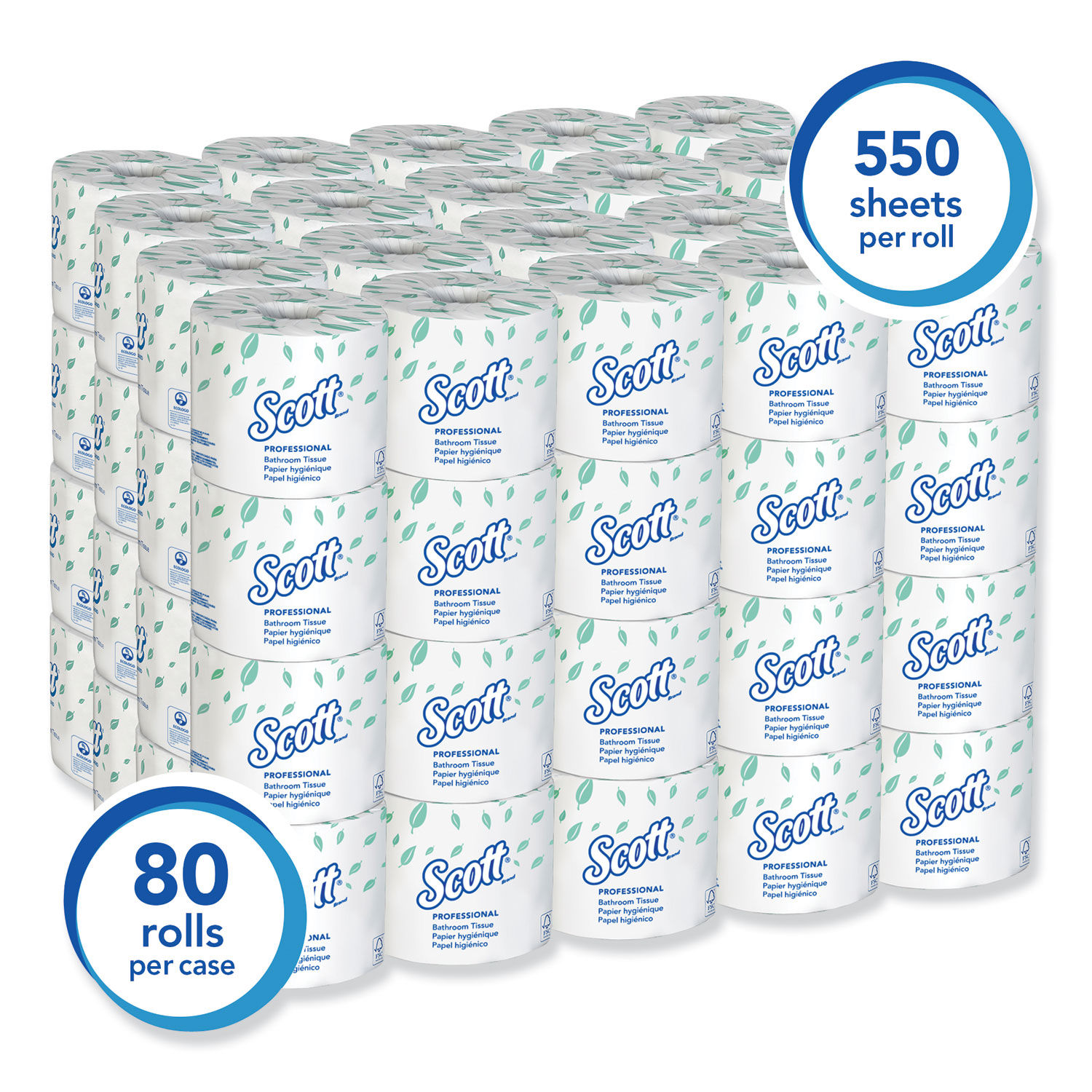 Essential Standard Roll Bathroom Tissue for Business by Scott® KCC04460 ...