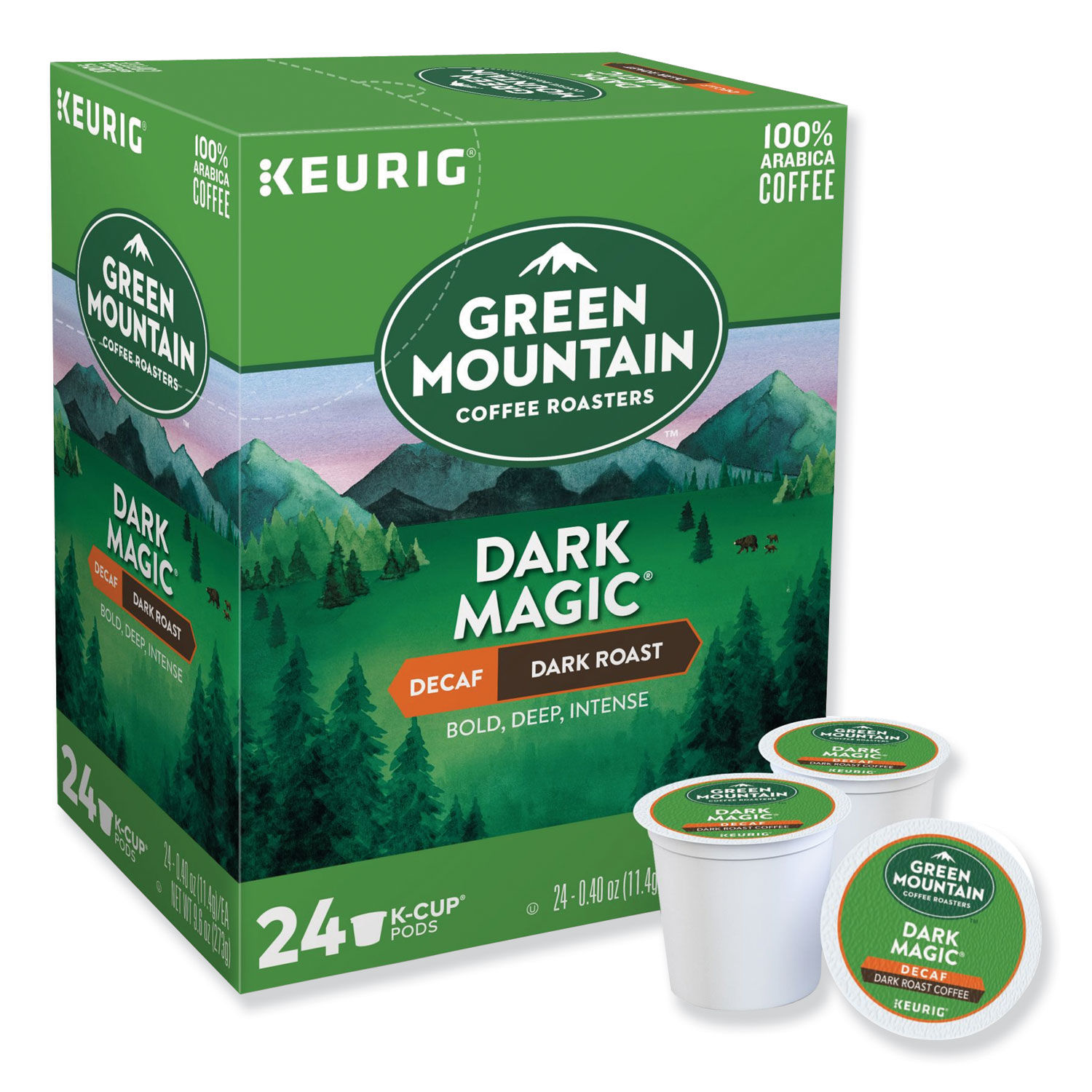 Dark Magic Decaf Extra Bold Coffee KCups by Green Mountain Coffee® GMT4067