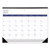 REDC177227 - DuraGlobe Monthly Desk Pad Calendar, 22 x 17, White/Blue/Gray Sheets, Black Binding/Corners, 12-Month (Jan to Dec): 2024