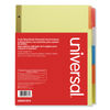 UNV21874 - Deluxe Extended Insertable Tab Indexes, 5-Tab, 11 x 8.5, Buff, Assorted Tabs, 6 Sets