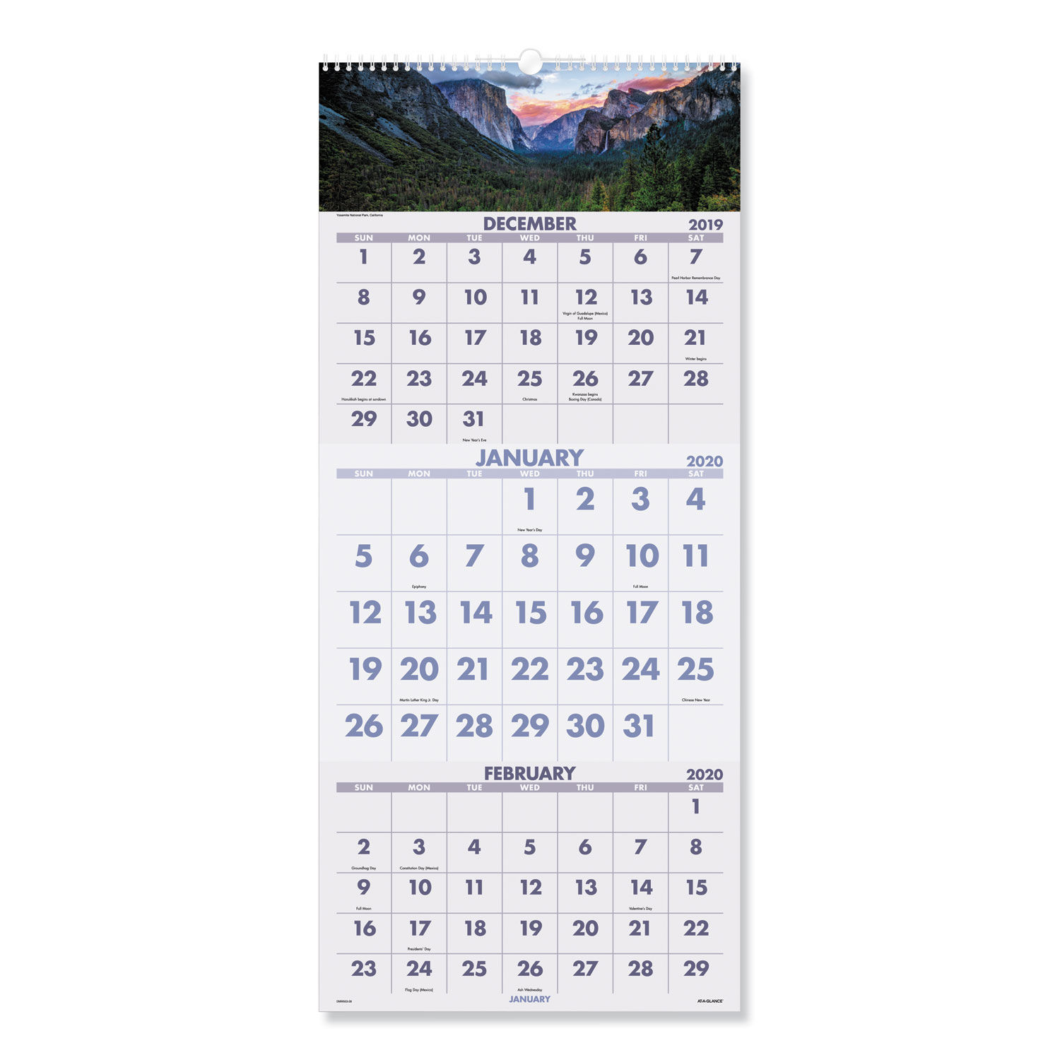 Scenic Three Month Wall Calendar By At A Glance® Aagdmw50328