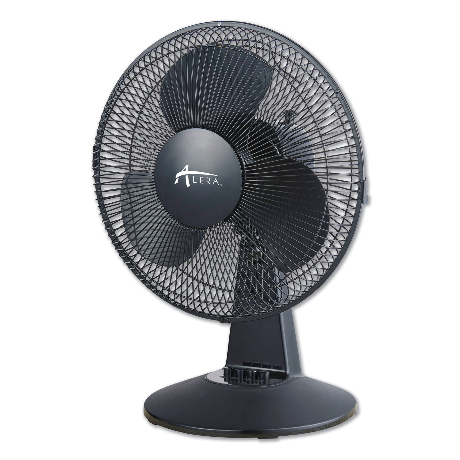 12 3 Speed Oscillating Desk Fan By Alera Alefan122b Ontimesuppliescom