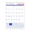 REDC171101 - Twin-Wirebound Wall Calendar, One Month per Page, 8 x 11, White Sheets, 12-Month (Jan to Dec): 2024