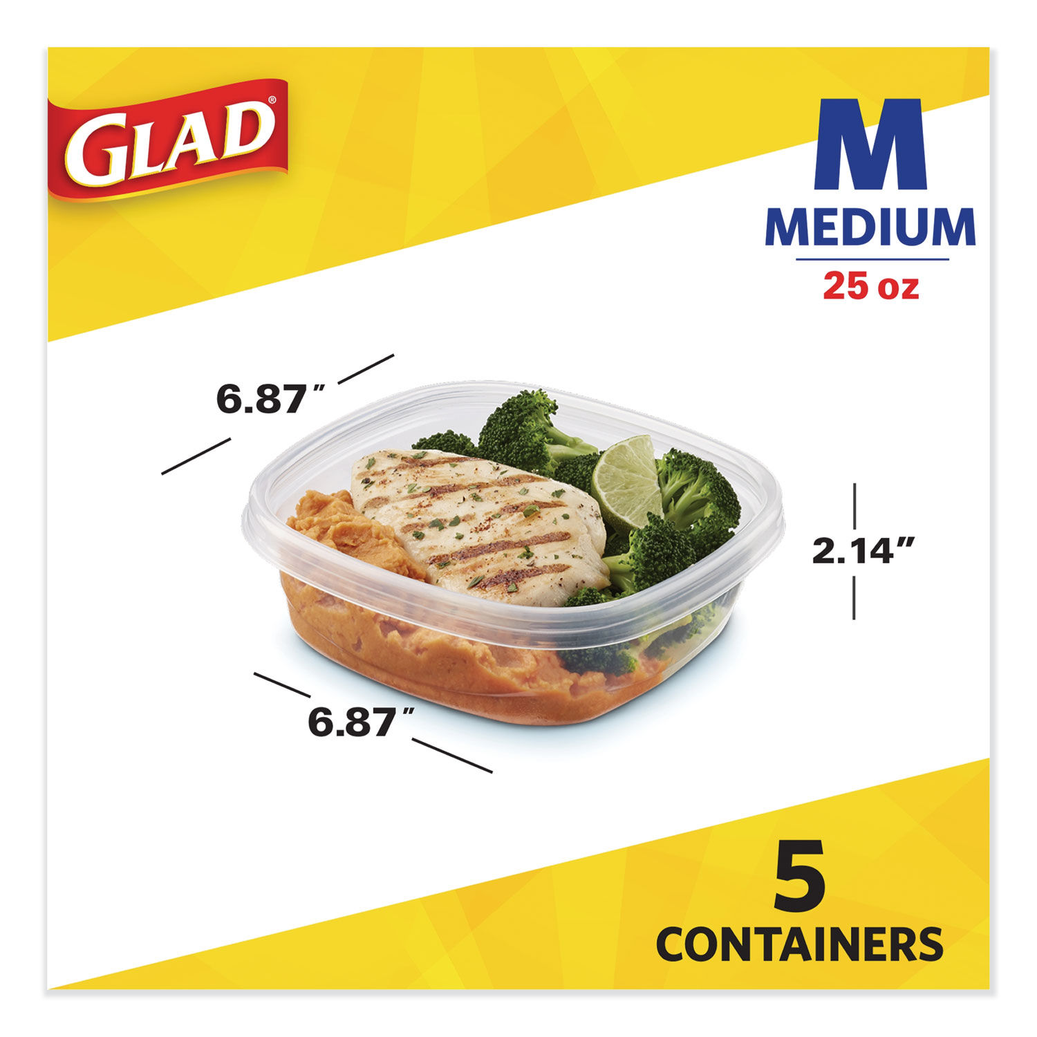 Glad 60796PK Food Storage Containers with Lids