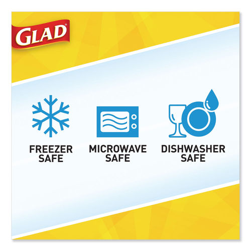 GladWare Entre Food Storage Containers with Glad Lock Tight Seal, BPA Free