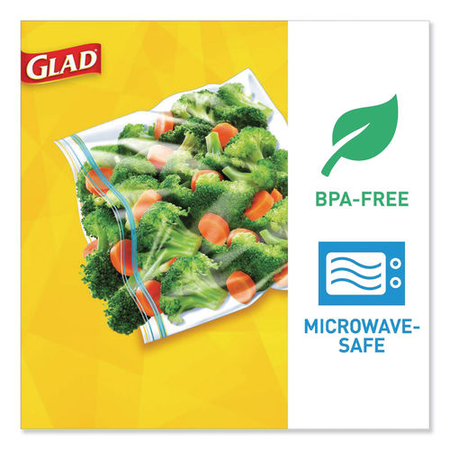 Glad Fold-Top Sandwich Bags, 6 1/2 x 5 1/2, Clear, 180/Box, 12/CT (CLO60771)