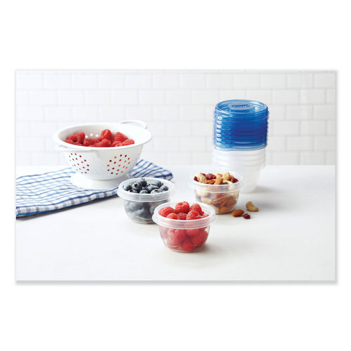 Glad FreezerWare™ Containers with Lids - 2 pk - Blue, 64 oz - Foods Co.