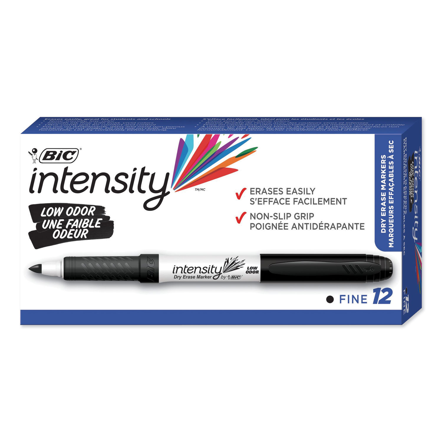 Intensity Low Odor Fine Point Dry Erase Marker by BIC® BICGDE11BK