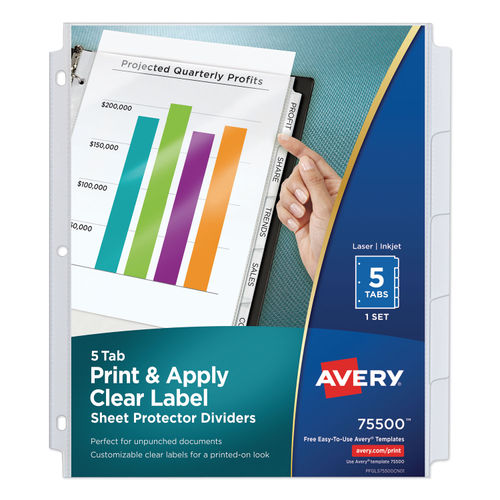 Avery Multi Page Capacity Sheet Protectors 8 12 x 11 Top Loading