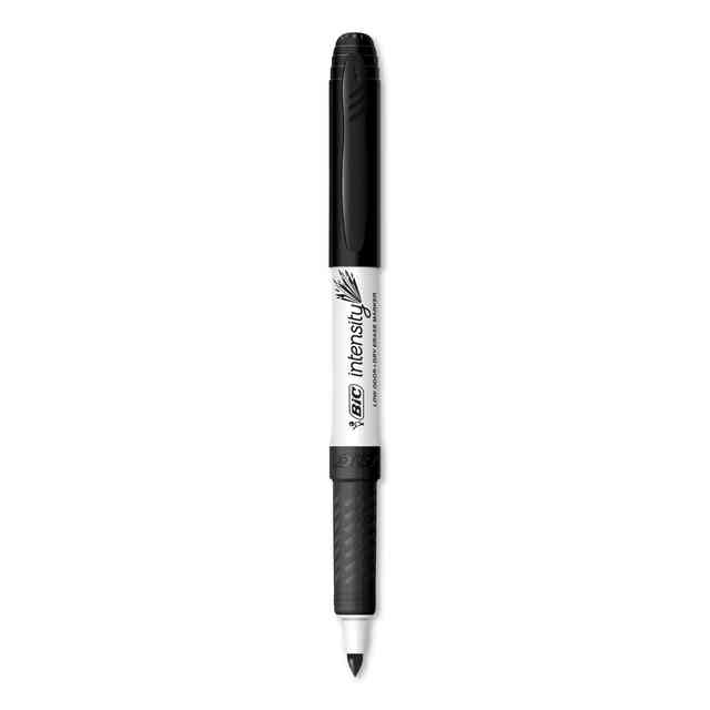 Bic Great Erase Dry Erase Marker, Black, Fine Point - 12 count