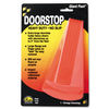 MAS00965 - Giant Foot Doorstop, No-Slip Rubber Wedge, 3.5w x 6.75d x 2h, Safety Orange