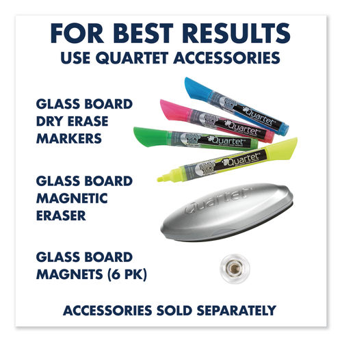 Quartet Infinity Magnetic Glass Marker Board - QRTG7248W 