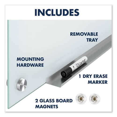 Glass Whiteboard 46 x 34 inch (4' x 3') Glass Dry Erase Board for