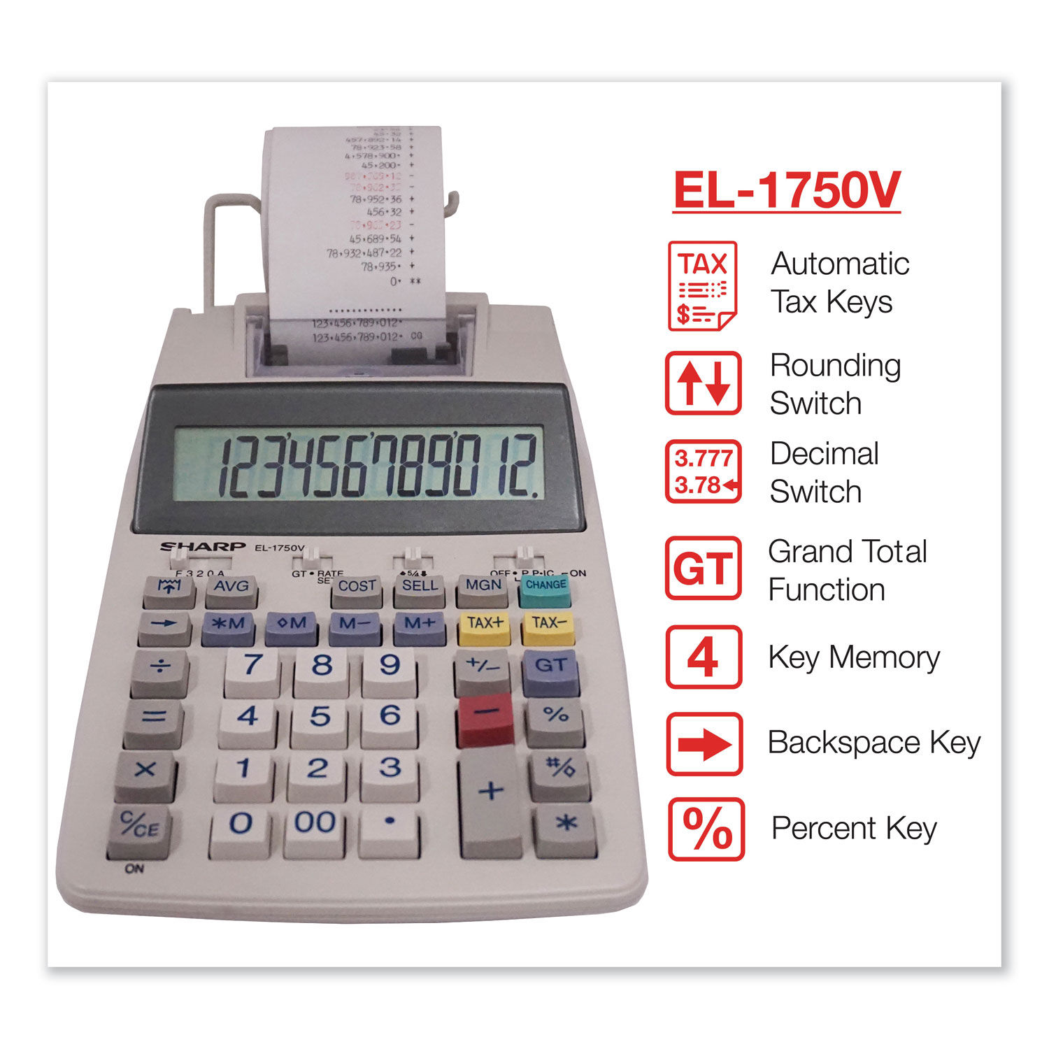 Dataproducts Calculator BlackRed Ink Roller - Office Depot