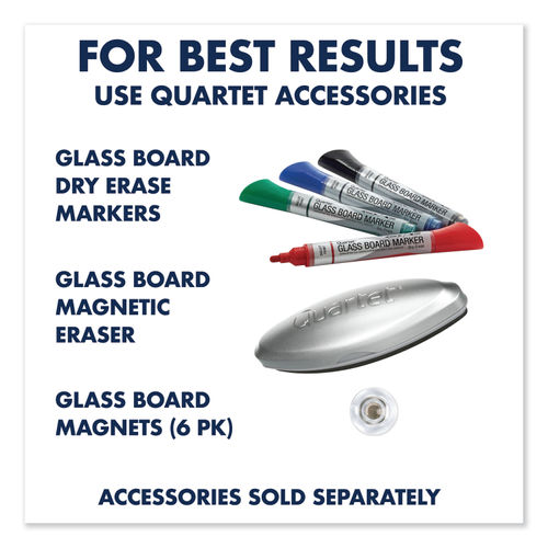 Quartet 96 x 48 Infinity Glass Marker Board, Frosted