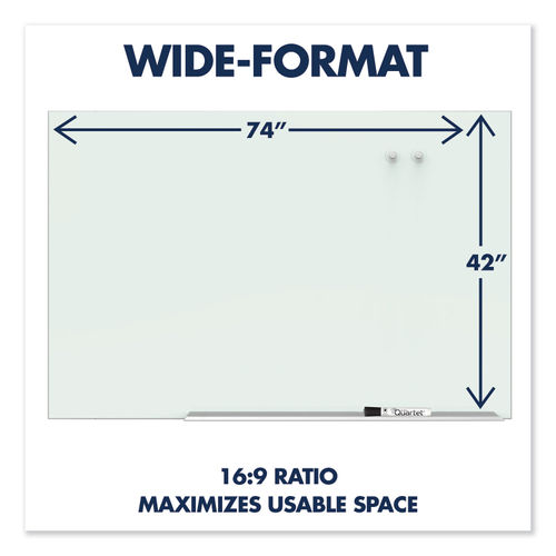 Quartet Element Framed Magnetic Glass Dry-Erase Board - QRTG8548E, QRT  G8548E - Office Supply Hut