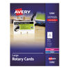 AVE5386 - Large Rotary Cards, Laser/Inkjet, 3 x 5, White, 3 Cards/Sheet, 150 Cards/Box