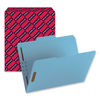 SMD12040 - Top Tab Colored Fastener Folders, 0.75" Expansion, 2 Fasteners, Letter Size, Blue Exterior, 50/Box