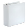 UNV30754 - Deluxe Easy-to-Open D-Ring View Binder, 3 Rings, 4" Capacity, 11 x 8.5, White