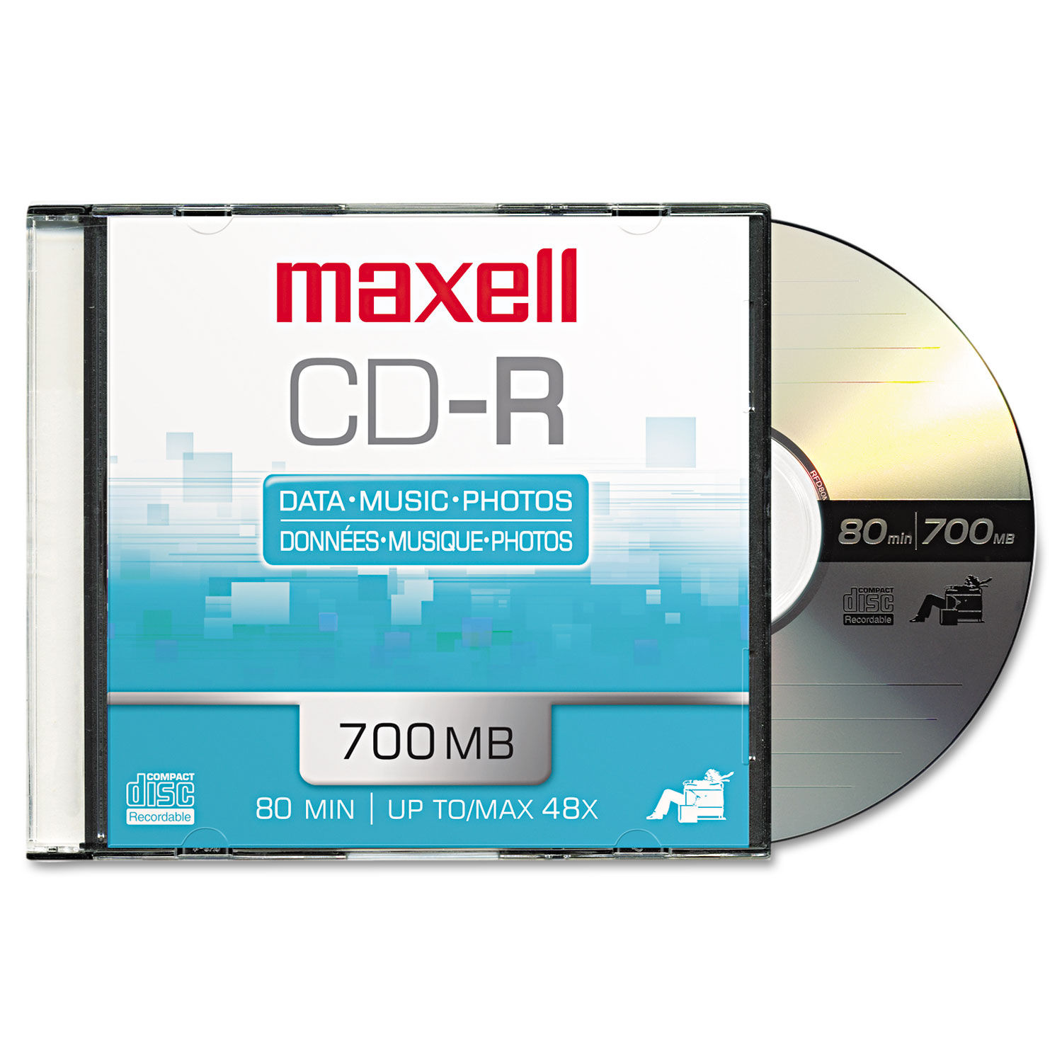 CD-R Recordable Disc by Maxell® MAX648210 | OnTimeSupplies.com