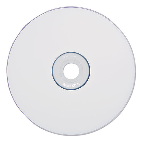 Verbatim 52X CD R Discs With Blank White Surface 700MB80 Minutes