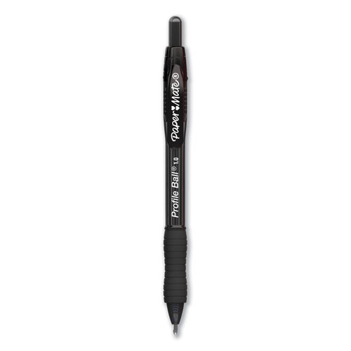 Paper Mate Profile Retractable Ballpoint Pens, Bold Point, Black Ink - 4 pack