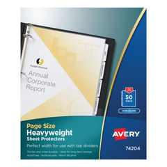 Avery Secure Top Sheet Protectors Super Heavyweight Diamond Clear Pack Of  25 - ODP Business Solutions