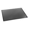 AOP41100S - Desk Pad with Transparent Lift-Top Overlay and Antimicrobial Protection, 24" x 19", Black Pad, Transparent Frost Overlay