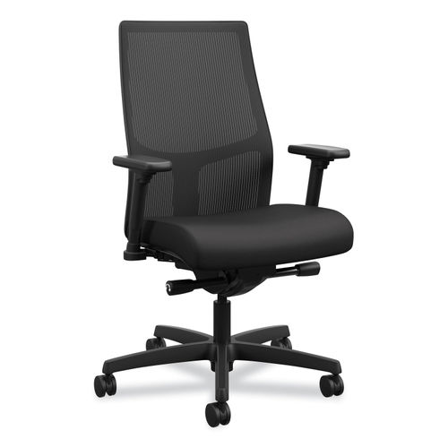 HON Ignition 2.0 Black 4-Way Stretch Mesh Back and Seat Task Chair, Supports Up to 300 Pound