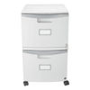 STX61310B01C - Two-Drawer Mobile Filing Cabinet, 2 Legal/Letter-Size File Drawers, Gray, 14.75" x 18.25" x 26"