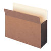 SMD73274 - Redrope Drop-Front File Pockets with Fully Lined Gussets, 5.25" Expansion, Letter Size, Redrope, 10/Box