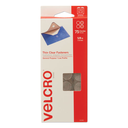 VELCRO Coin Fasteners 0.75 Length x 0.75 Width 500 Pack Black - Office Depot