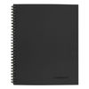 MEA06062 - Wirebound Business Notebook, 1-Subject, Wide/Legal Rule, Black Linen Cover, (80) 11 x 8.5 Sheets