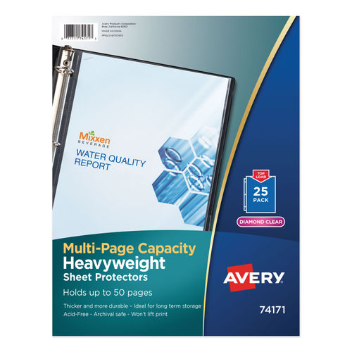 500 Sheet Protectors, 8.5 X 11 Inch Clear Page Protectors for 3
