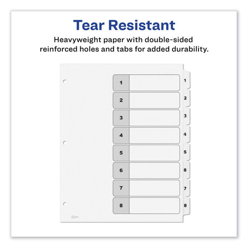 Avery Hole Reinforcements, White, 1000/Pack, PK  