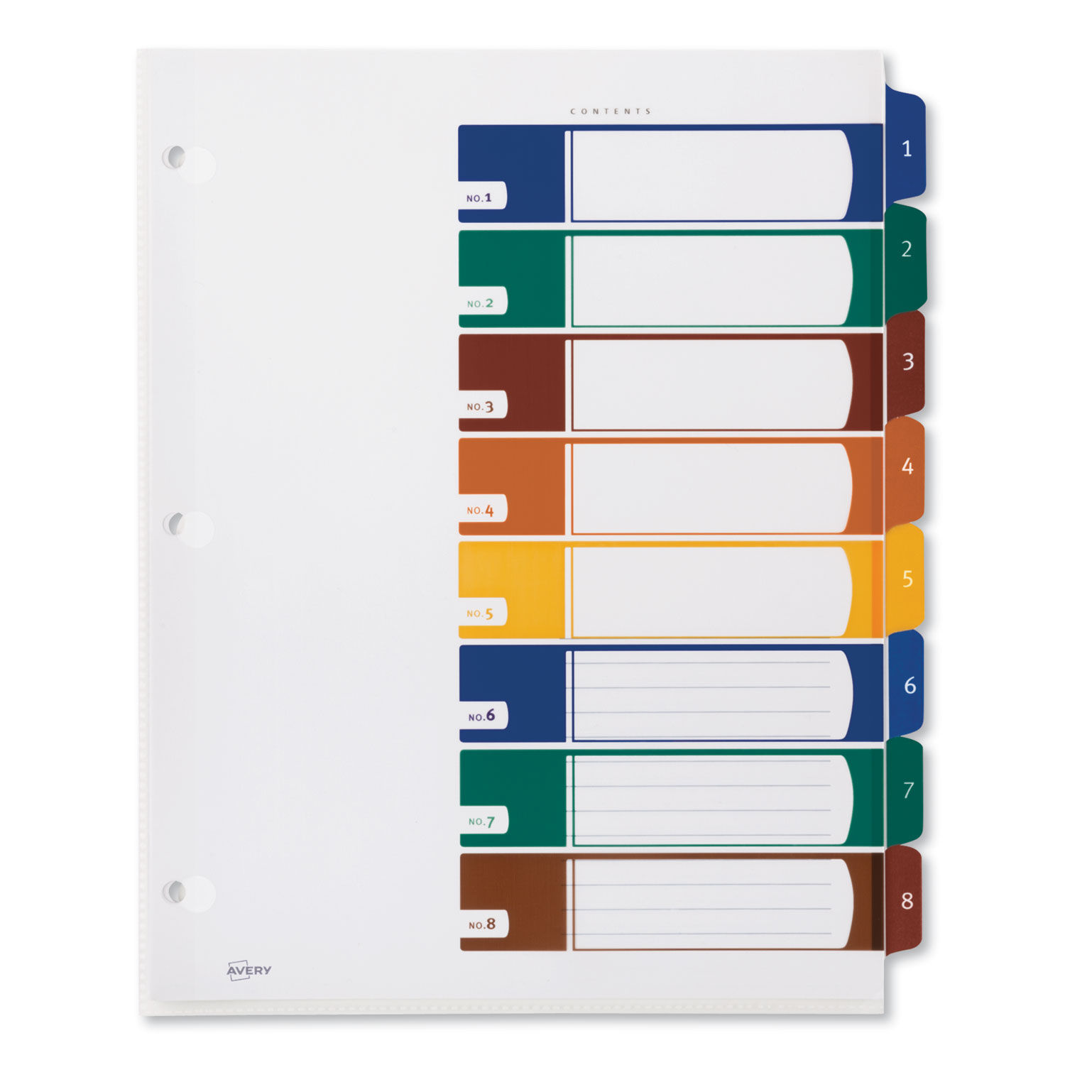 Ready Index Customizable Table of Contents by Avery® AVE12172
