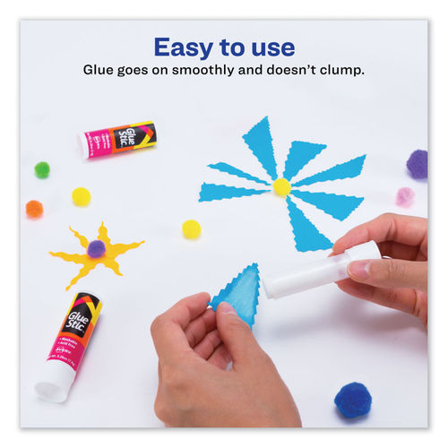  Avery Glue Sticks, Washable, Nontoxic, Permanent Glue, 1.27  Oz, Pack Of 12 Glue Stics