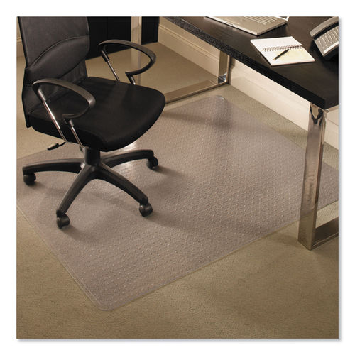 Black Chair Mats for Medium Pile Carpets - 36x 48 Rectangular Chair Mat  (Other Sizes Available)