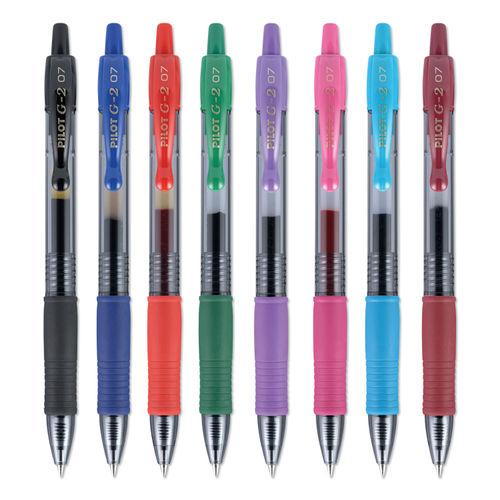 Gel Pen, Stick, Ultra-Fine 0.38 mm, Assorted Ink and Barrel Colors, 8/Pack