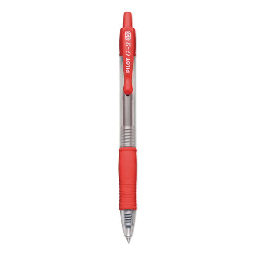  PILOT G2 Premium Refillable & Retractable Rolling Ball Gel  Pens, 0.7mm Fine Point, Red, 6-Pack : Office Products