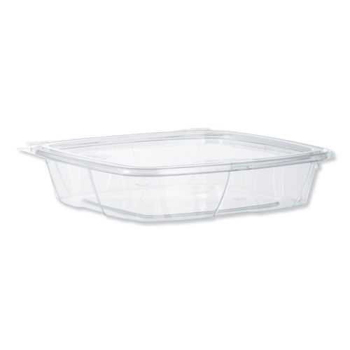 4 16 oz. Recycled Plastic Square Container, Clear, 480 ct.