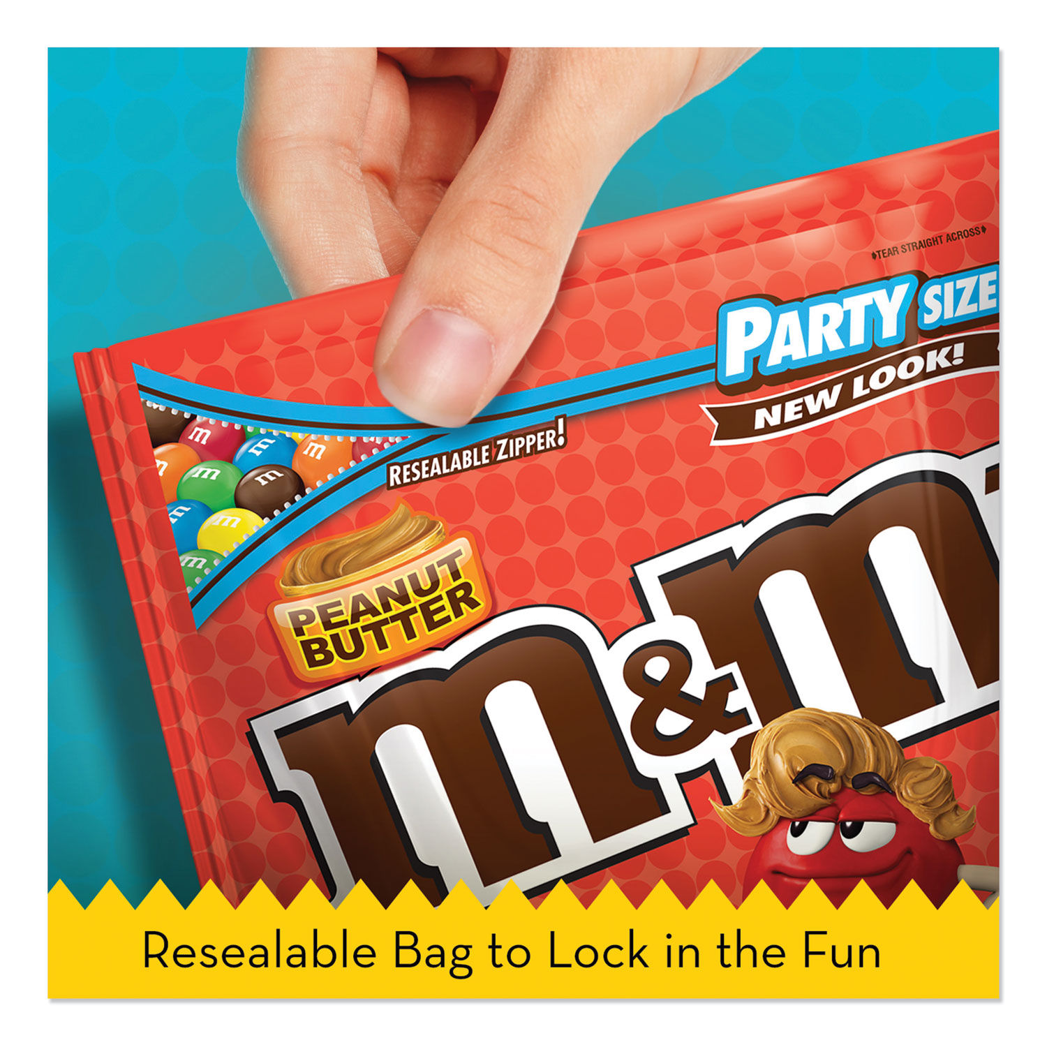 M & M Chocolate Candies, Peanut Butter, Party Size