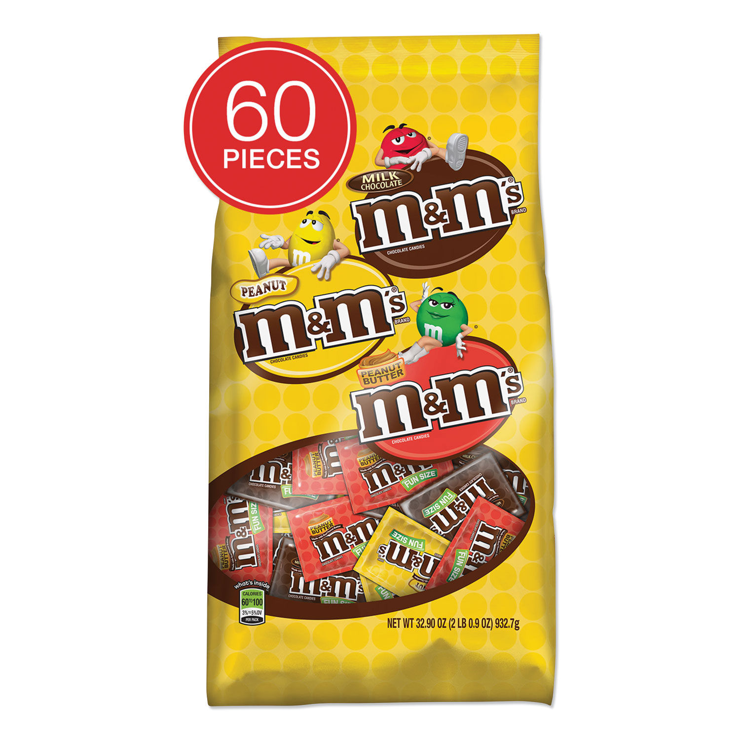 M&M's® Peanut Milk Chocolate Candies 1.74 oz. - 48/Pack