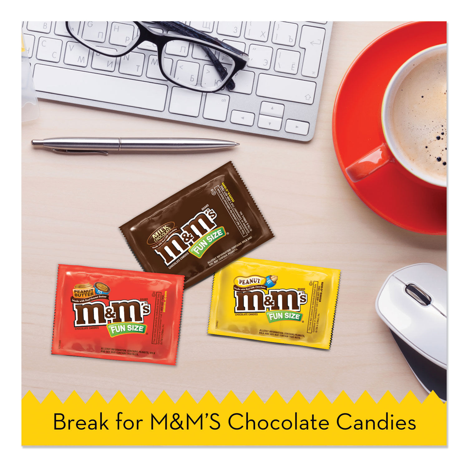 M&M'S Coffee Nut Peanut Chocolate Candy Sharing Size, 9.6 Oz. Bag