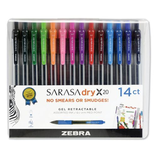 Sharpie® S-Gel Fashion Barrel Gel Pens, Medium Point, 0.7 mm, Assorted  Barrel, Assorted Ink, Pack Of 12 Pens