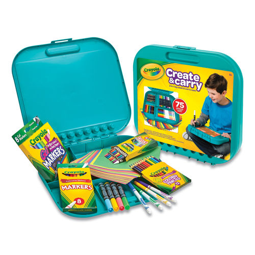 Crayola Create And Carry Case, Portable Art Tools Kit, Over 75 Pieces