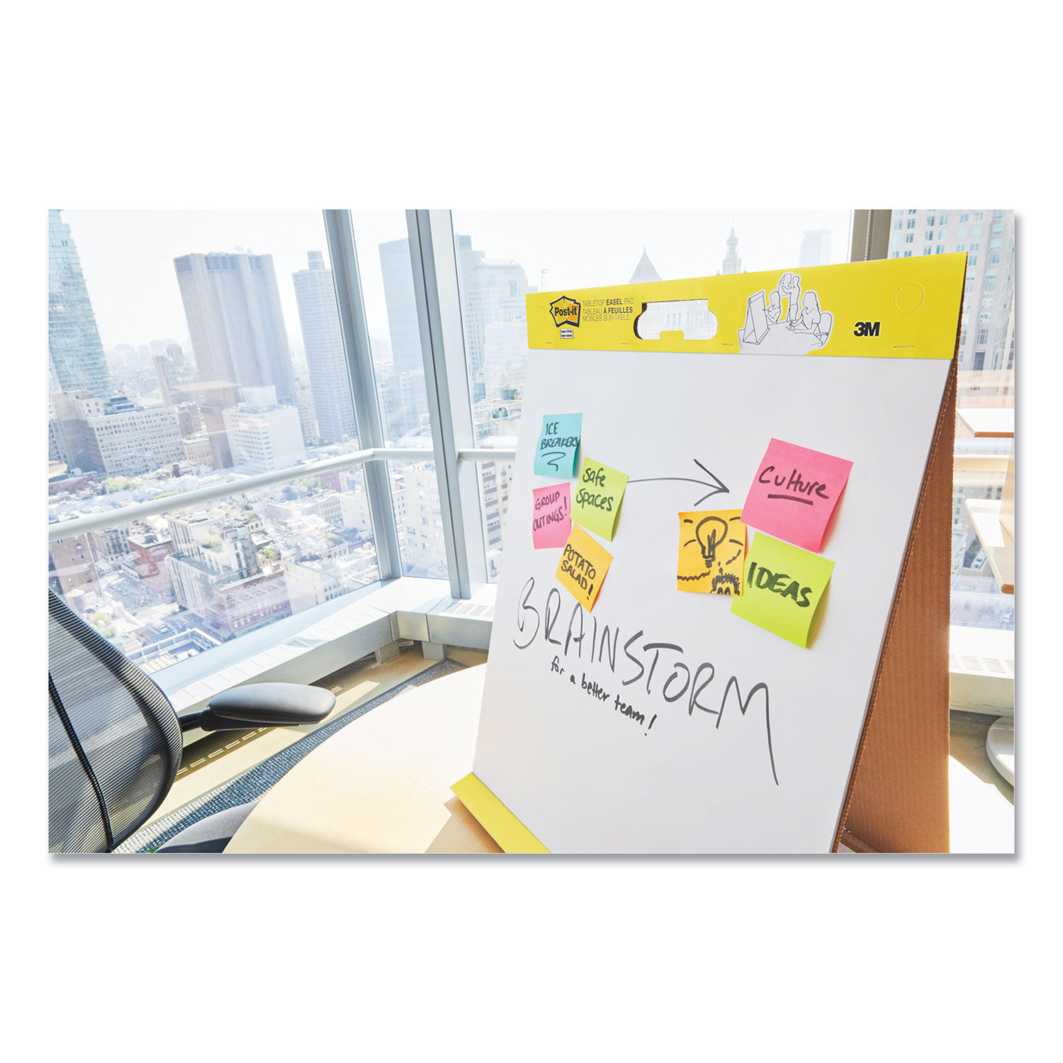 Post-it® Super Sticky Tabletop Easel Pad, 20 x 23, 20 Sheets/Pad, 4  Pads/Pack (563 VAD 4PK)